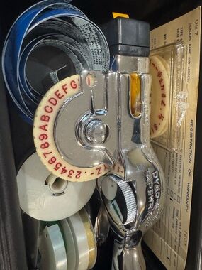 Dymo Chrome Handheld Embossing Label Maker kit